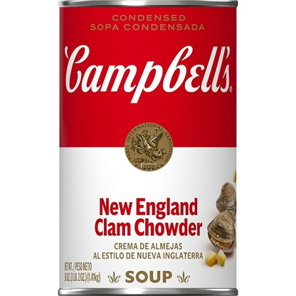 Campbells Condensed New Classic New England Clam Chowder Condensed Soup, 12 x 50 oz Case - DOT product image 2