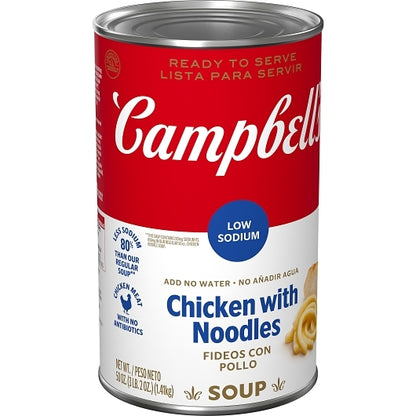 Campbells Ready To Classic Low Sodium Chicken Noodle Soup, 12 x 50 oz Case - DOT product image 3