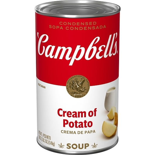 Campbell's Classic Cream Of Potato Condensed Soup, 12 x 50 oz Case - Prepared Foods