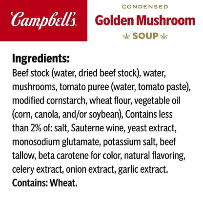 Campbell's Condensed Golden Mushroom Soup, 10.5 oz. Can (Pack of 12) - DOT product image 4