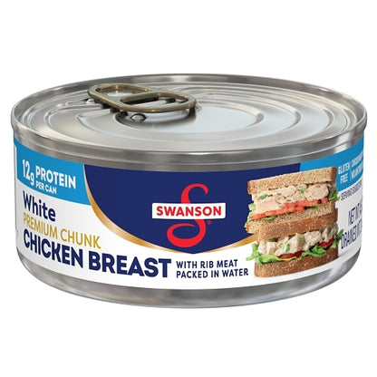 Swanson White Chicken Chunks, 24 x 4.5 oz Case - Meat, Poultry & Seafood