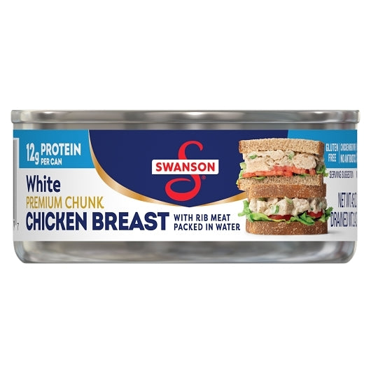 Swanson White Chicken Chunks, 24 x 4.5 oz Case - DOT product image 2