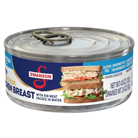 Swanson White Chicken Chunks, 24 x 4.5 oz Case - DOT product image 5