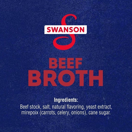 Swanson Beef Broth Soup, 24 x 14.5 oz Case - DOT product image 4