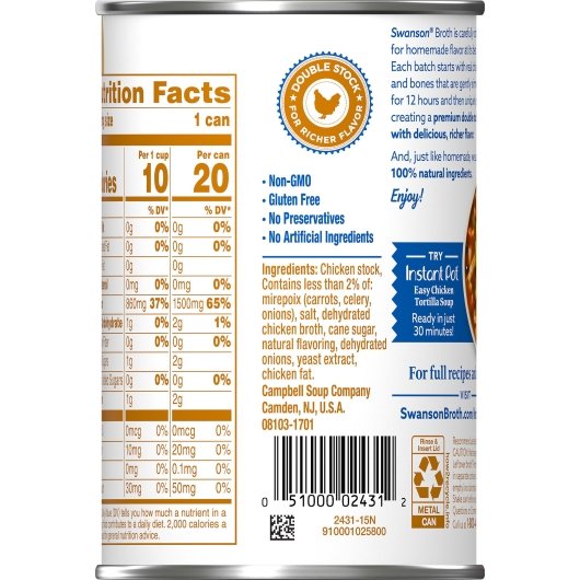 Swanson Chicken Broth, 24 x 14.5 oz Case - DOT product image 7