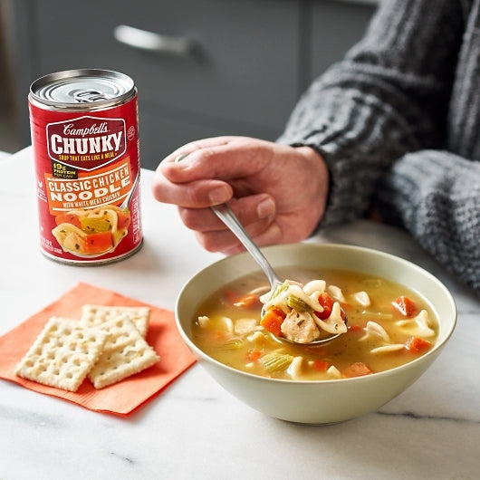 Campbell's Chunky Classic Chicken Noodle Soup, 12 x 18.6 oz Case - DOT product image 8