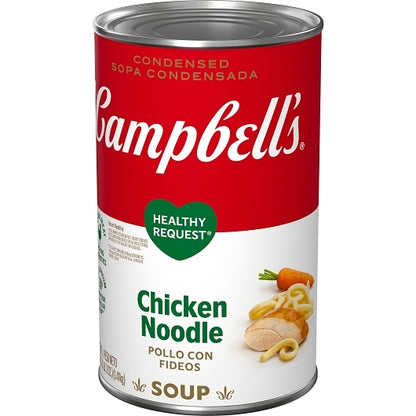 Campbell's Classic Healthy Request Chicken Noodle Condensed Shelf Stable Soup, 12 x 50 oz Case - DOT product image 3