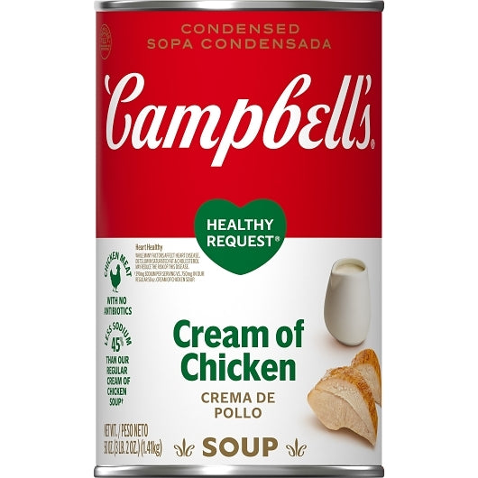 Campbell's Classic Healthy Request Cream Of Chicken Condensed Soup, 12 x 50 oz Case - DOT product image 2
