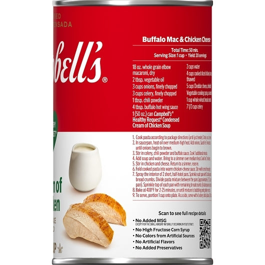 Campbell's Classic Healthy Request Cream Of Chicken Condensed Soup, 12 x 50 oz Case - DOT product image 6