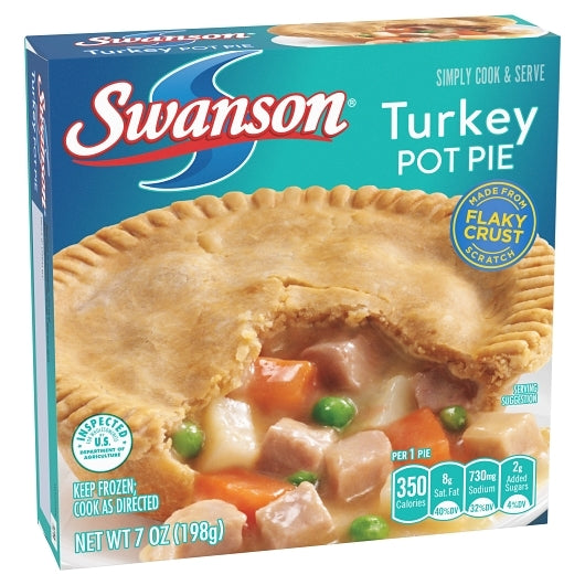Swanson TURKEY Pot Pie, 24 x 7 oz Case - DOT product image 5