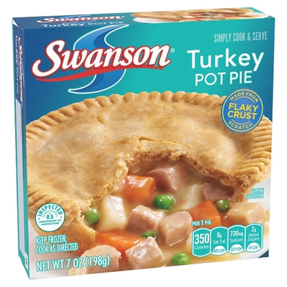 Swanson TURKEY Pot Pie, 24 x 7 oz Case - DOT product image 5