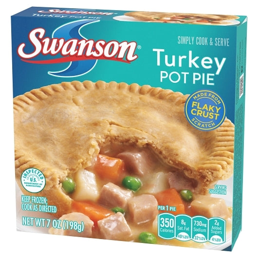 Swanson TURKEY Pot Pie, 24 x 7 oz Case - DOT product image 3
