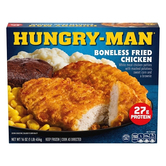 Hungry Man Fried Chicken Boneless, 8 x 16 oz Case - Frozen Meat & Seafood