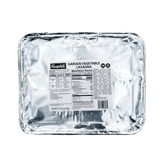 Campbell's Garden Vegetable Lasagna, 4 x 5.75 lb Case - Prepared Foods