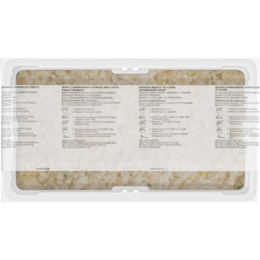 Campbells Frozen Condensed Signature New England Clam Chowder Soup, 3 x 4 lb Case - DOT product image 3