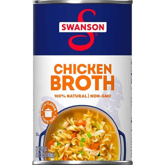 Swanson Clear Chicken Broth, 12 x 49.5 oz Case - DOT product image 2