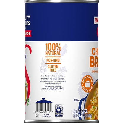 Swanson Clear Chicken Broth, 12 x 49.5 oz Case - DOT product image 3
