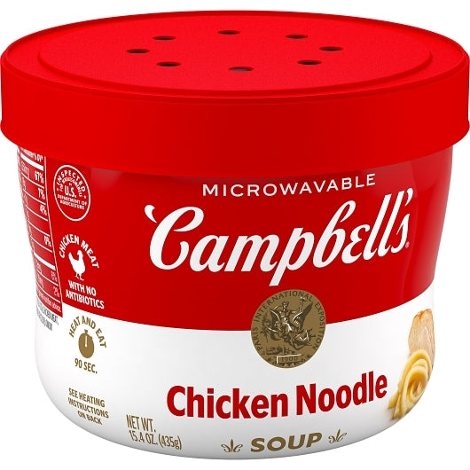 Campbells Microwavable Bowl Chicken Noodle Soup, 8 x 15.4 oz Case - DOT product image 3