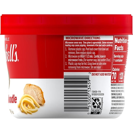Campbells Microwavable Bowl Chicken Noodle Soup, 8 x 15.4 oz Case - DOT product image 6