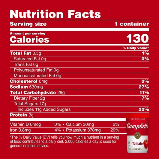 Campbell's On The Go Tomato Ready To Serve Soup, 8 x 11.1 oz Case - DOT product image 5