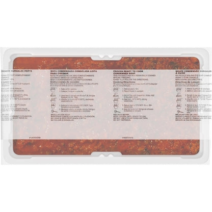 Well and Good Homestyle Sweet Pepper & Beef Frozen Condensed Soup, 3 x 4 lb Case - Alternate product angle or state