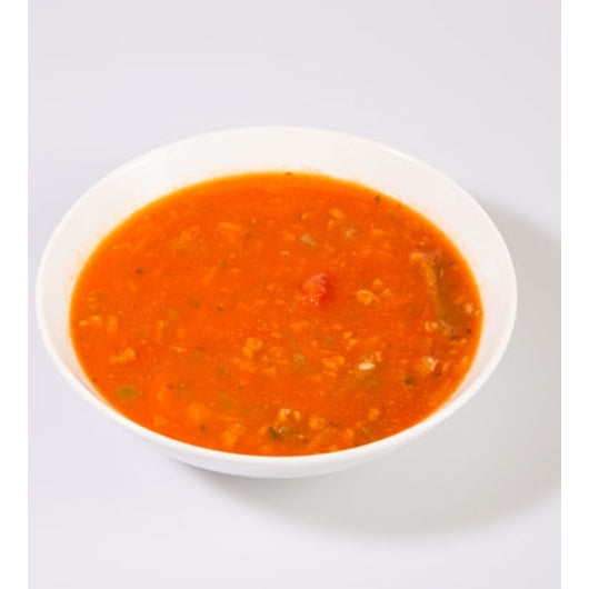Well and Good Homestyle Sweet Pepper & Beef Frozen Condensed Soup, 3 x 4 lb Case - Alternate product angle or state
