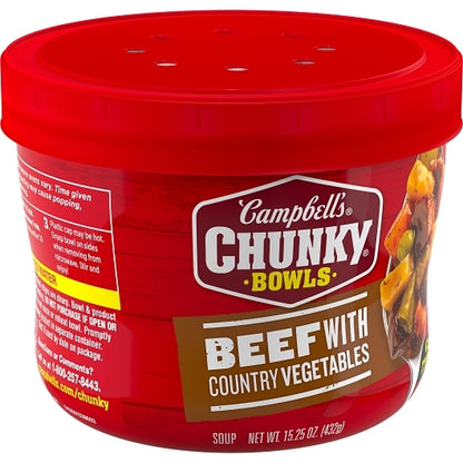 Campbell's Chunky Beef Vegetable Soup, 8 x 15.25 oz Case - DOT product image 3