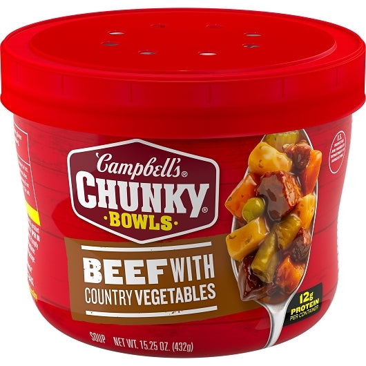 Campbell's Chunky Beef Vegetable Soup, 8 x 15.25 oz Case - DOT product image 5