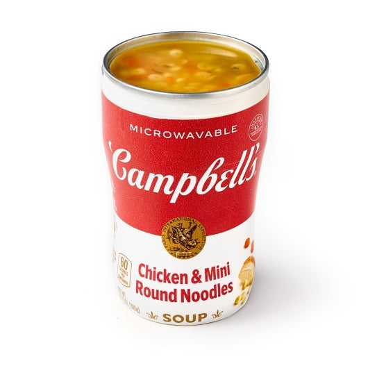 Campbell's Soup On The Go Chicken And Mini Noodles, 8 x 10.75 oz Case - Prepared Foods