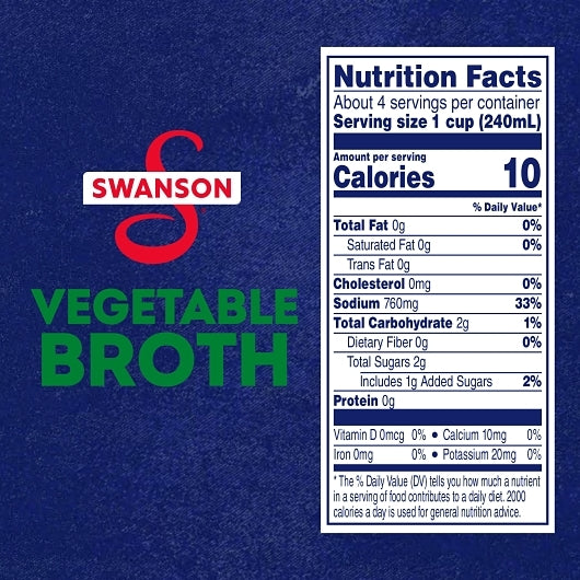 Swanson Vegetable Broth, 12 x 32 oz Case - DOT product image 6