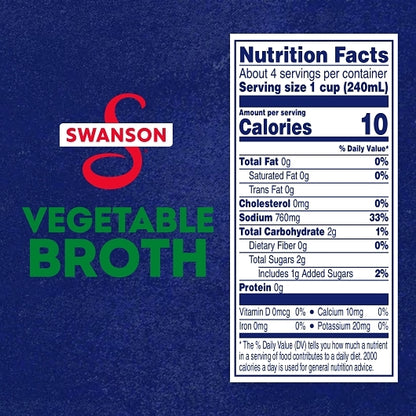 Swanson Vegetable Broth, 12 x 32 oz Case - DOT product image 6