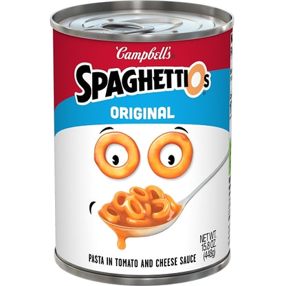 Campbell's Spaghetti O's Tomato Pasta, 24 x 15.8 oz Case - Pantry Ingredients