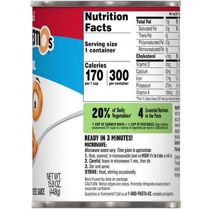 Campbells Spaghettios Tomato Spaghetti O'S Tomato Pasta, 24 x 15.8 oz Case - DOT product image 7