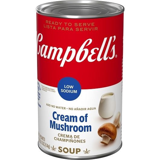 Campbells Soup Company Classic Low Sodium Cream Of Mushroom Soup, 12 x 49.5 oz Case - DOT product image 5