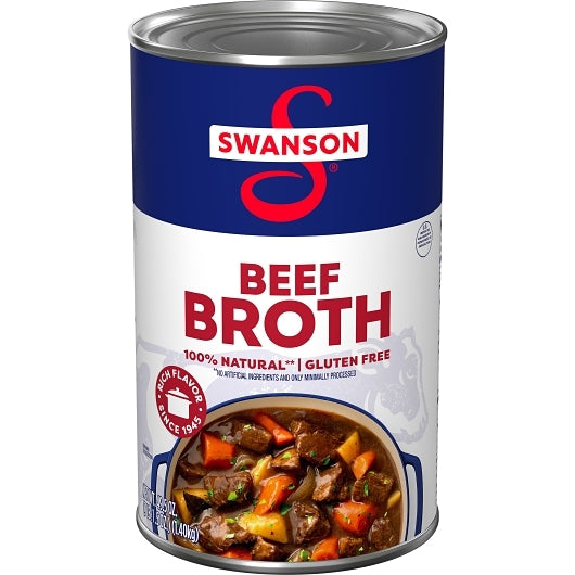 Swanson Beef Broth, 12 x 49.5 oz Case - Prepared Foods