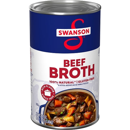 Swanson Beef Broth, 12 x 49.5 oz Case - DOT product image 3