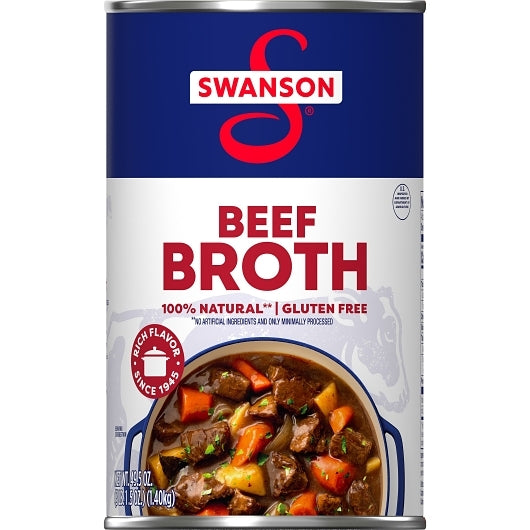 Swanson Beef Broth, 12 x 49.5 oz Case - DOT product image 2