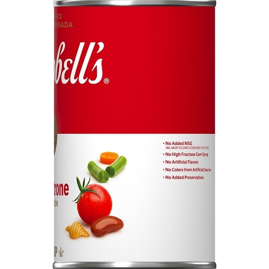 Campbell's Classic Minestrone Soup, 12 x 50 oz Case - DOT product image 8