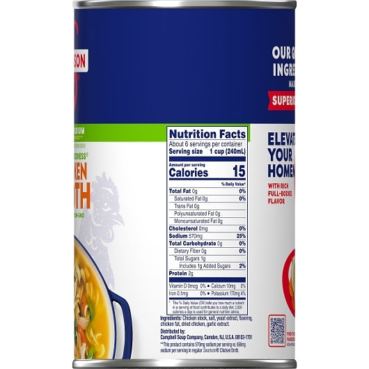 Swanson Natural Chicken Broth, 12 x 49 oz Case - DOT product image 6