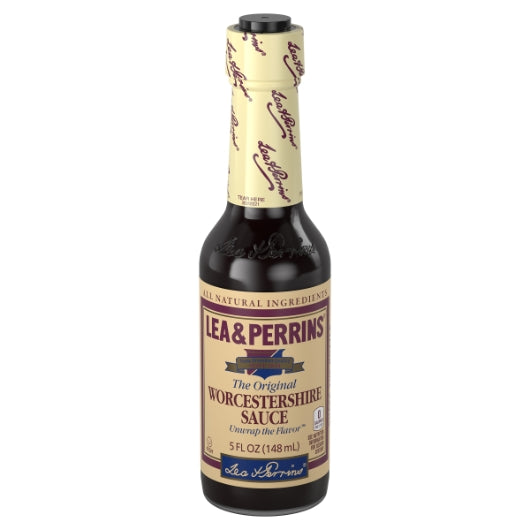 Lea & Perrins Worcestershire Sauce Bottle, 24 x 5 fl oz Case - Condiments & Sauces