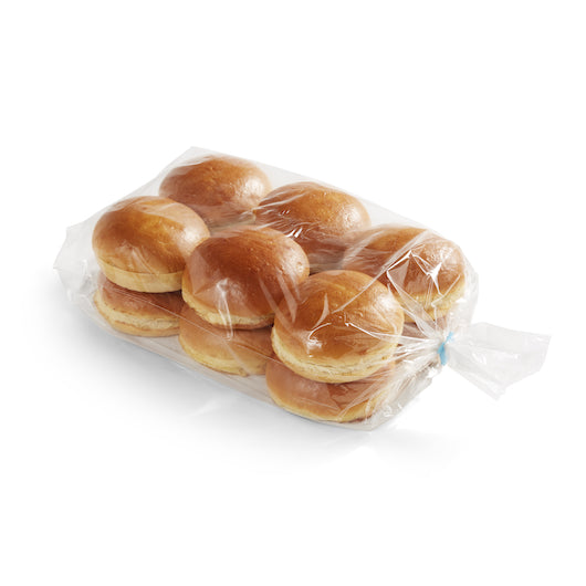 Klosterman 4 Inch Sliced Round Brioche Bun, 8 x 12 ct Case - Breads, Rolls & Buns