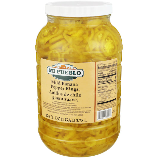 Mi Pueblo Mild BANANA PEPPER RINGS, 4 x 1 GA Case - DOT product image 2
