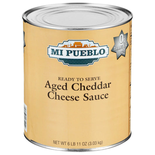 Mi Pueblo Aged Cheddar Cheese Sauce, 6 x 107 oz Case - Condiments & Sauces