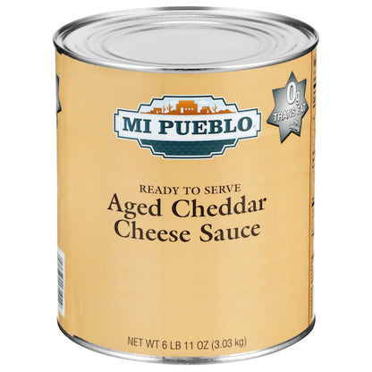 Mi Pueblo Aged Cheddar Cheese Sauce, 6 x 107 oz Case - Condiments & Sauces