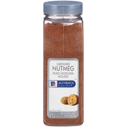 McCormick Ground Nutmeg, 6 x 16 oz Case - Spices Seasonings