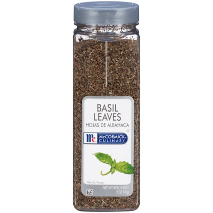 McCormick Basil Leaves, 6 x 5 oz Case - Spices Seasonings