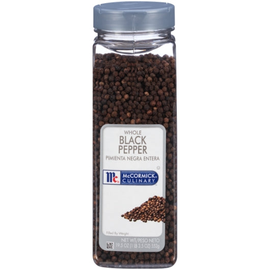 McCormick Whole Black Pepper, 6 x 19.5 oz Case - DOT product image 2