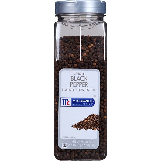 McCormick Whole Black Pepper, 6 x 19.5 oz Case - DOT product image 4