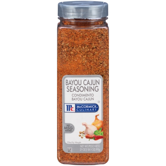 McCormick Bayou Cajun Seasoning, 6 x 21 oz Case - Spices Seasonings