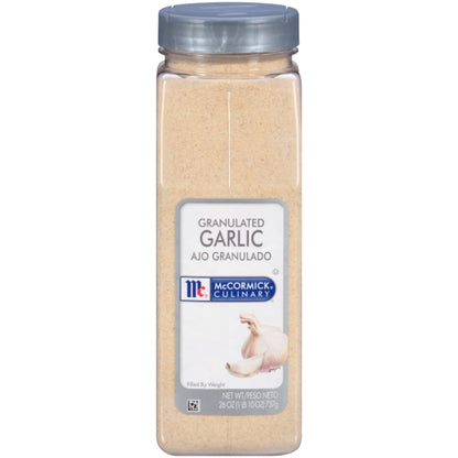 McCormick Granulated Garlic, 6 x 26 oz Case - Spices Seasonings
